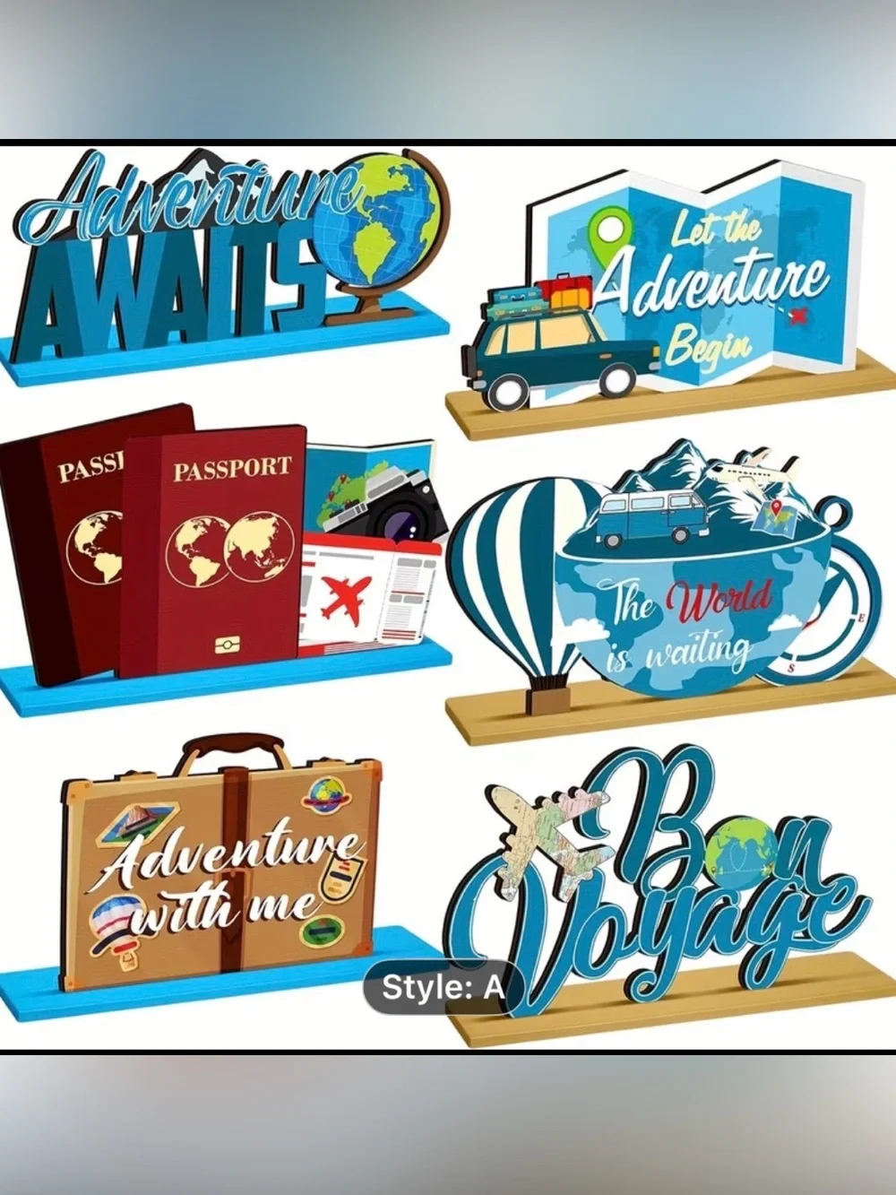 New Adventure Awaits Party Decorations Bundle Bon Voyage Travel